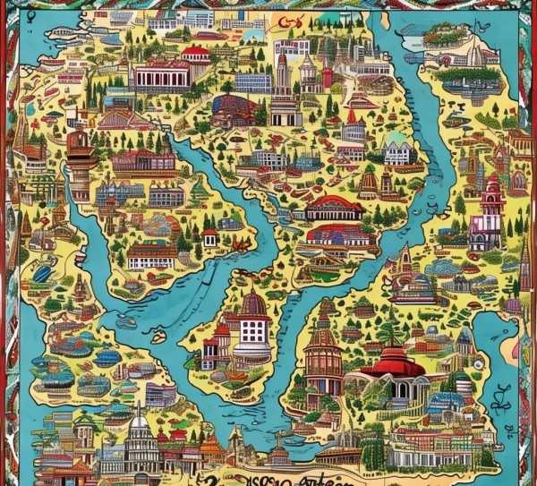 全景探秘，旅游景点地图，视觉与文化之旅